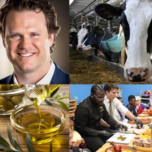 New School Food Program Gets The Grade, Olive Oil Squeeze, Avian Flu Dairy and guests James Crosby & Lori King, Crosby Foods
